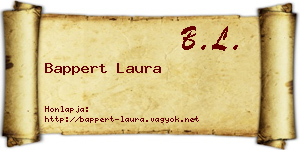 Bappert Laura névjegykártya
